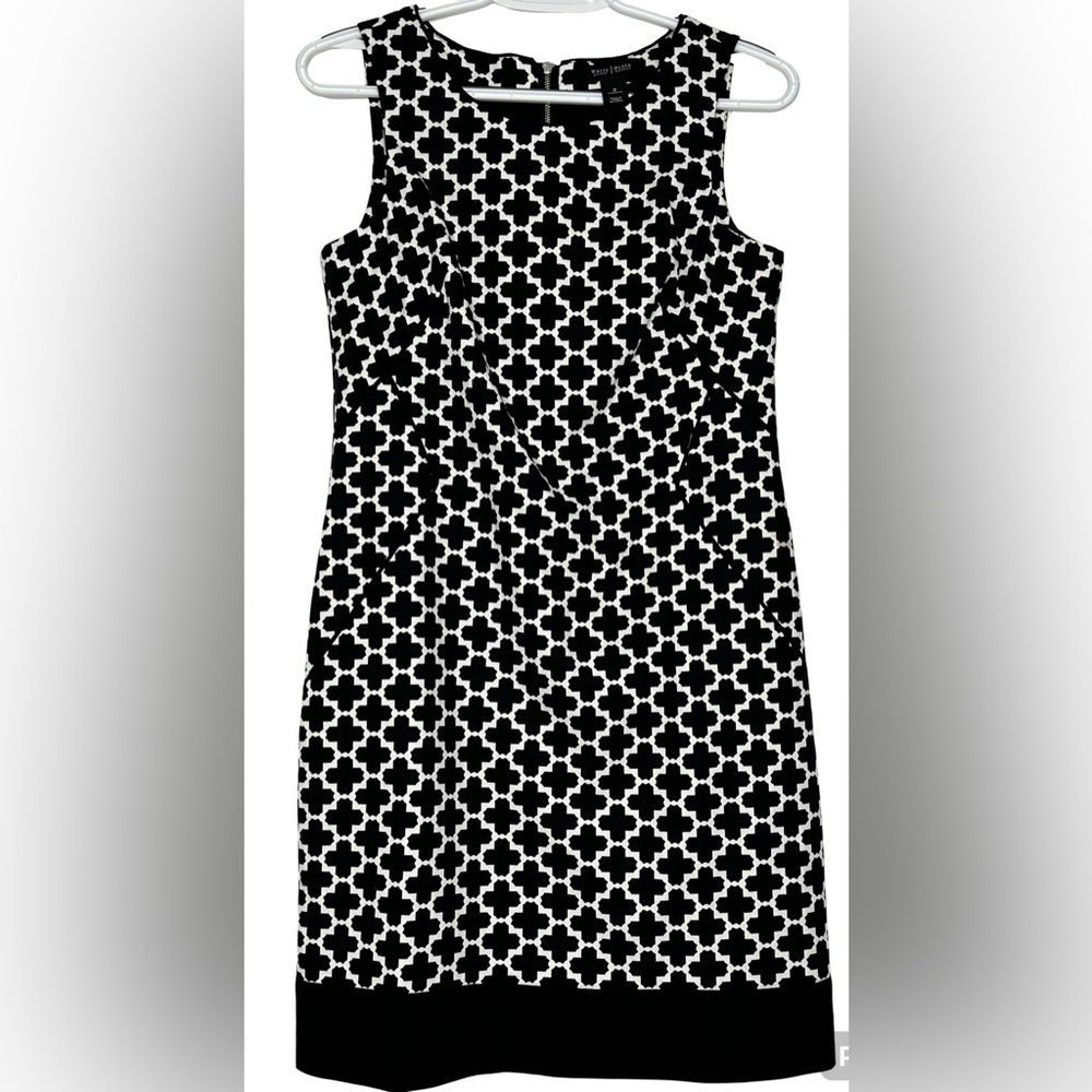 White House Black Market Monochrome Dress Size 2